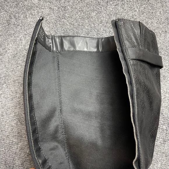 FRANCO SARTO Womens Black Side Zip Knee High L-Crash Riding Boots Size 6.5 WC - Picture 9 of 13